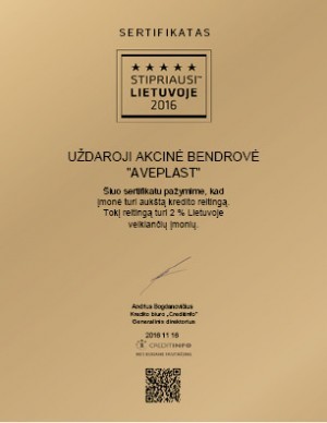 Stipriausi Lietuvoje 2016